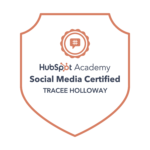 social media inbound marketing certification badge for traceeholloway.com